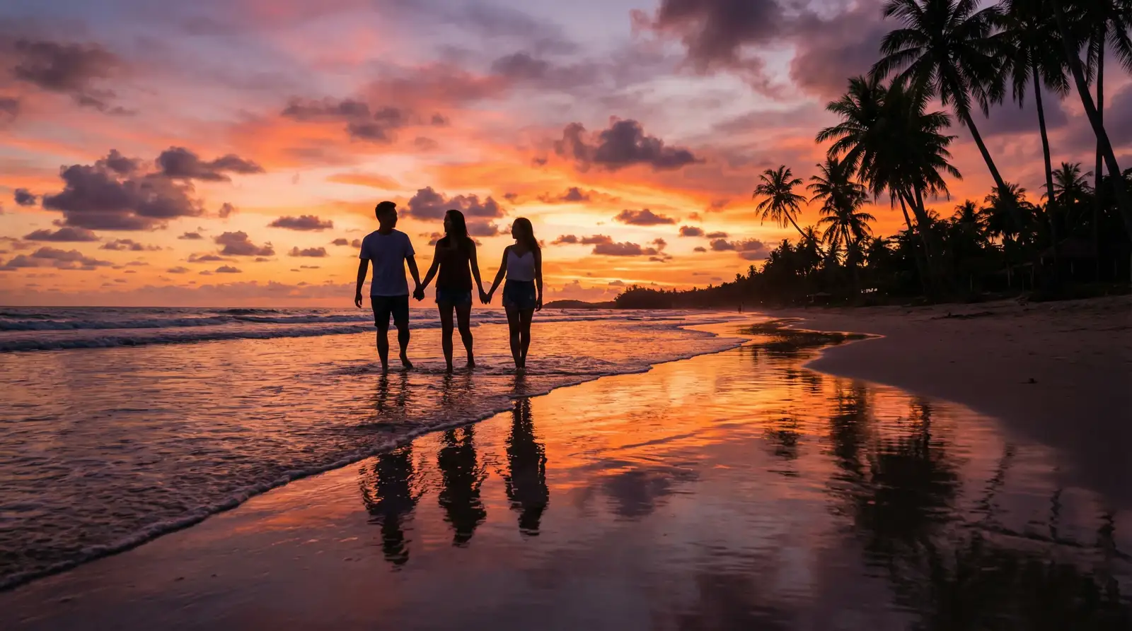 爱情岛论坛 日落沙滩漫步